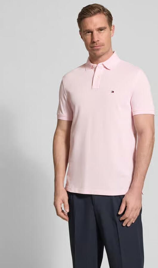 Tommy Hilfiger Polo Shirt Korte Mouw MW0MW17770 RBT REG POLO-TPB PINK LILY - Foto 4