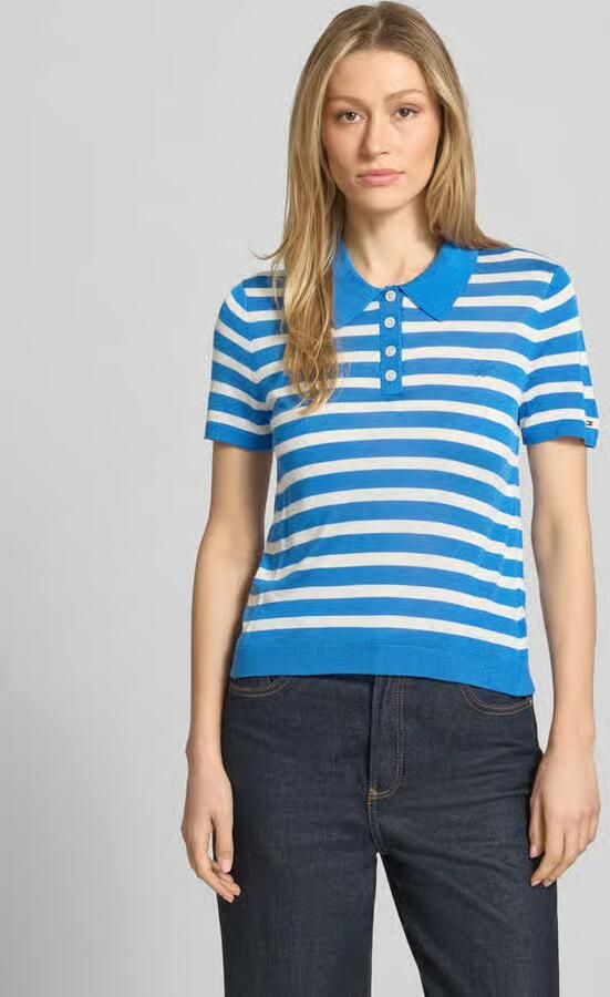Tommy Hilfiger regular fit poloshirt van lyocell-zijdemix - Foto 2