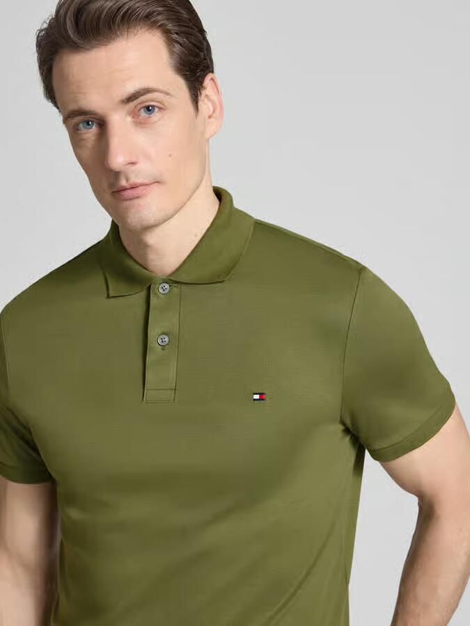 Tommy Hilfiger Regular fit poloshirt van puur katoen model 'LIQUID COTTON' - Foto 2