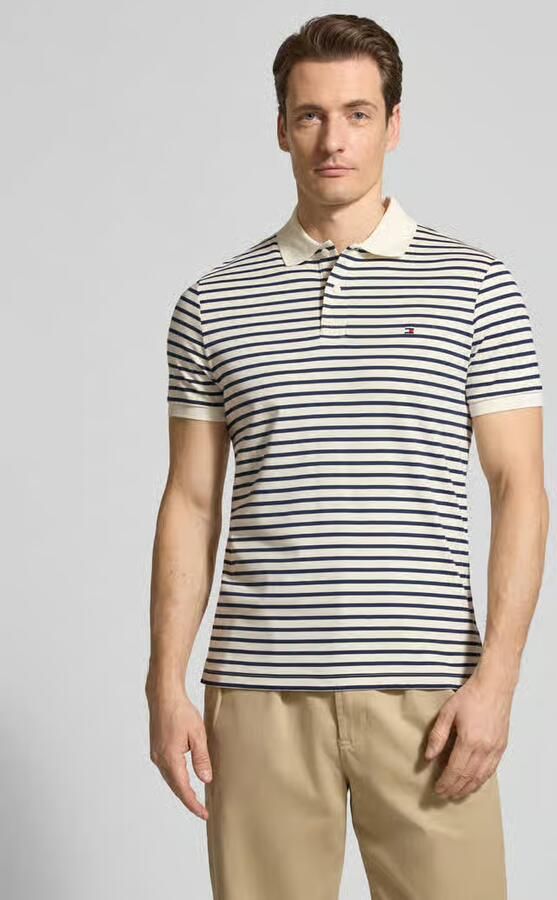Tommy Hilfiger Regular fit Poloshirt van puur katoen Model 'LIQUID COTTON' - Foto 3