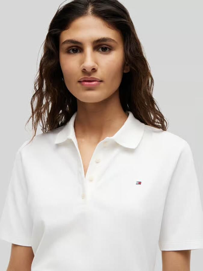 Tommy Hilfiger Poloshirt 1985 Regular Fit Pique Premium Polo met logo-borduursel met zijsplitten - Foto 2