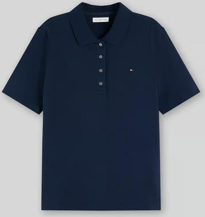 Tommy Hilfiger Poloshirt 1985 Regular Fit Pique Premium Polo met logo-borduursel met zijsplitten - Foto 3