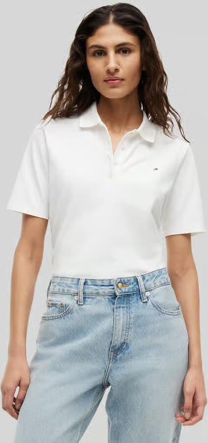 Tommy Hilfiger Poloshirt 1985 Regular Fit Pique Premium Polo met logo-borduursel met zijsplitten - Foto 5