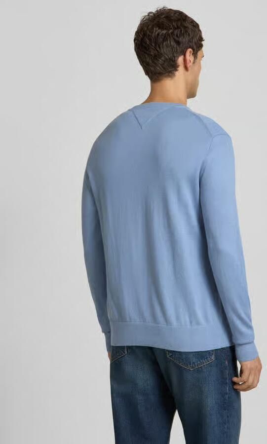 Tommy Hilfiger Regular fit pullover van een mix van katoen en kasjmier