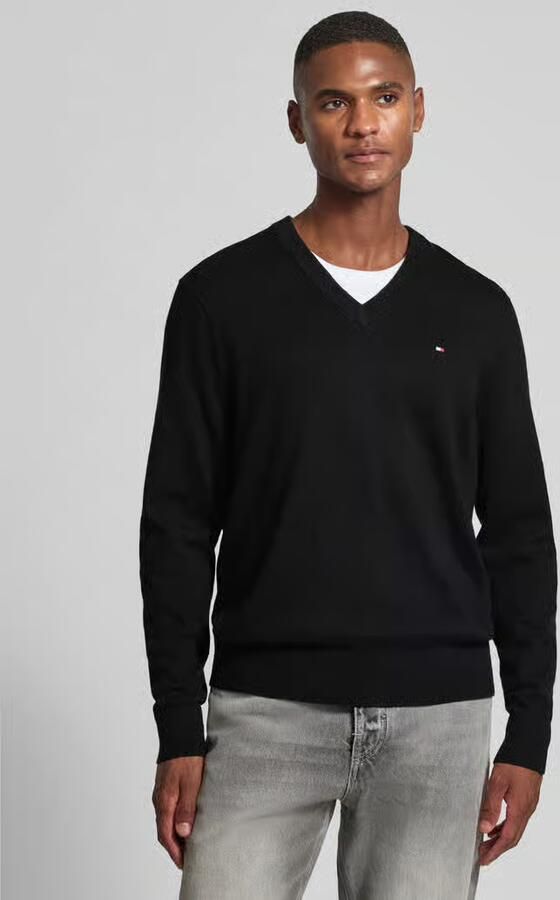 Tommy Hilfiger Regular fit pullover van een mix van katoen en kasjmier - Foto 7