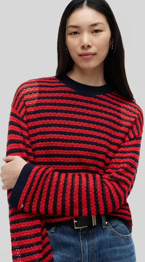 Tommy Hilfiger Regular fit pullover van katoenmix '