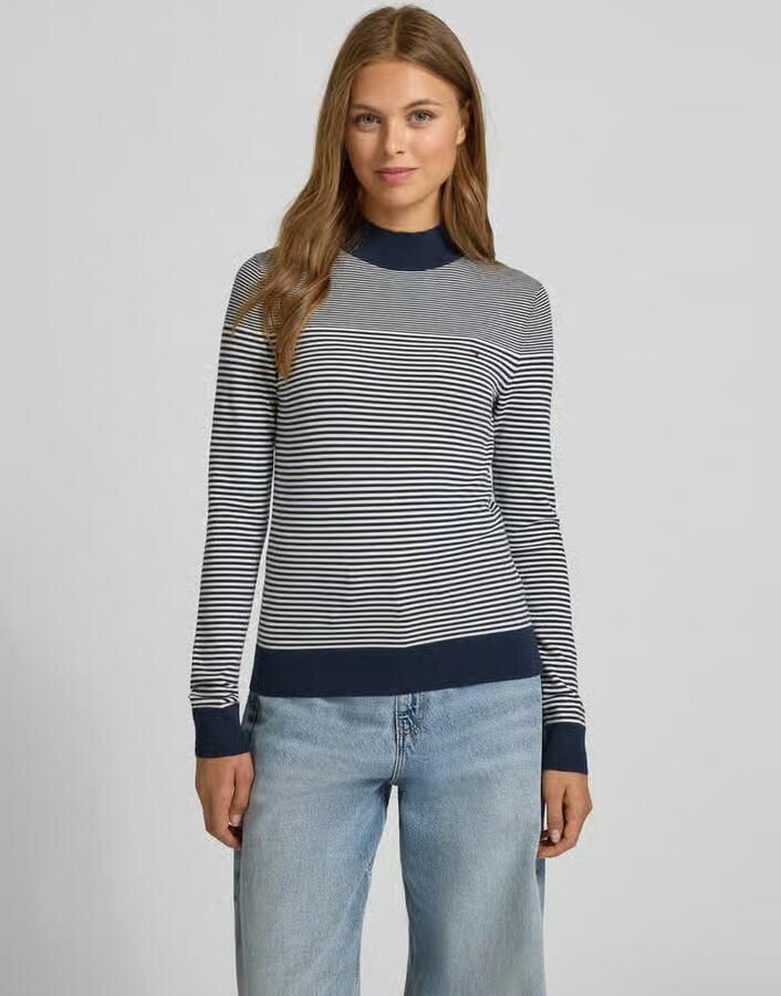Tommy Hilfiger Gebreide trui CO JERSEY FINE GG MOCK-NK LS SWT - Foto 3