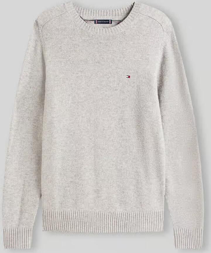 TOMMY HILFIGER Heren Truien & Vesten Lambswool Crew Neck Lichtgrijs