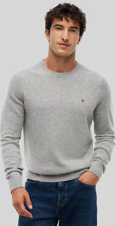 TOMMY HILFIGER Heren Truien & Vesten Lambswool Crew Neck Lichtgrijs - Foto 3