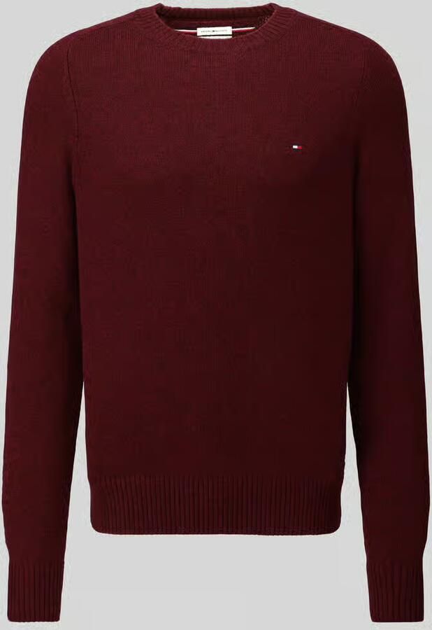 Tommy Hilfiger Bordeaux Gebreide Trui Regular Fit Red Heren - Foto 2