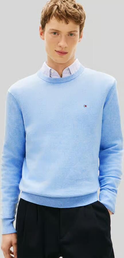 Tommy Hilfiger Regular fit gebreide pullover van een mix van katoen en kasjmier - Foto 3