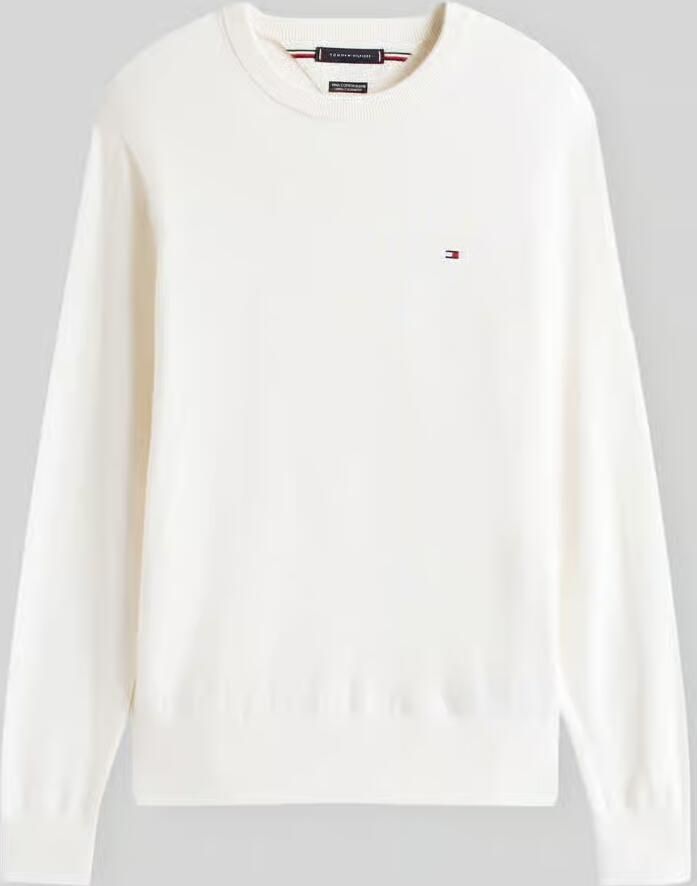 Tommy Hilfiger Regular fit gebreide pullover van een mix van katoen en kasjmier - Foto 2