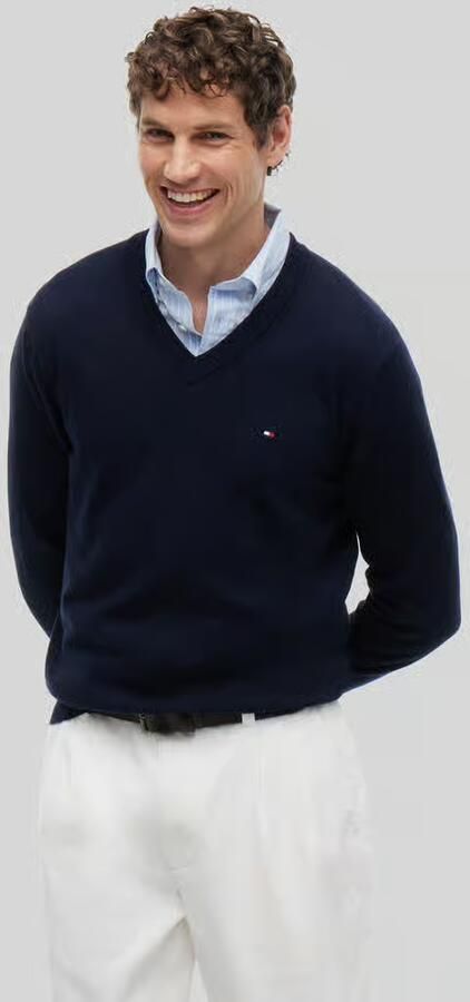 Tommy Hilfiger Regular fit pullover van een mix van katoen en kasjmier - Foto 12