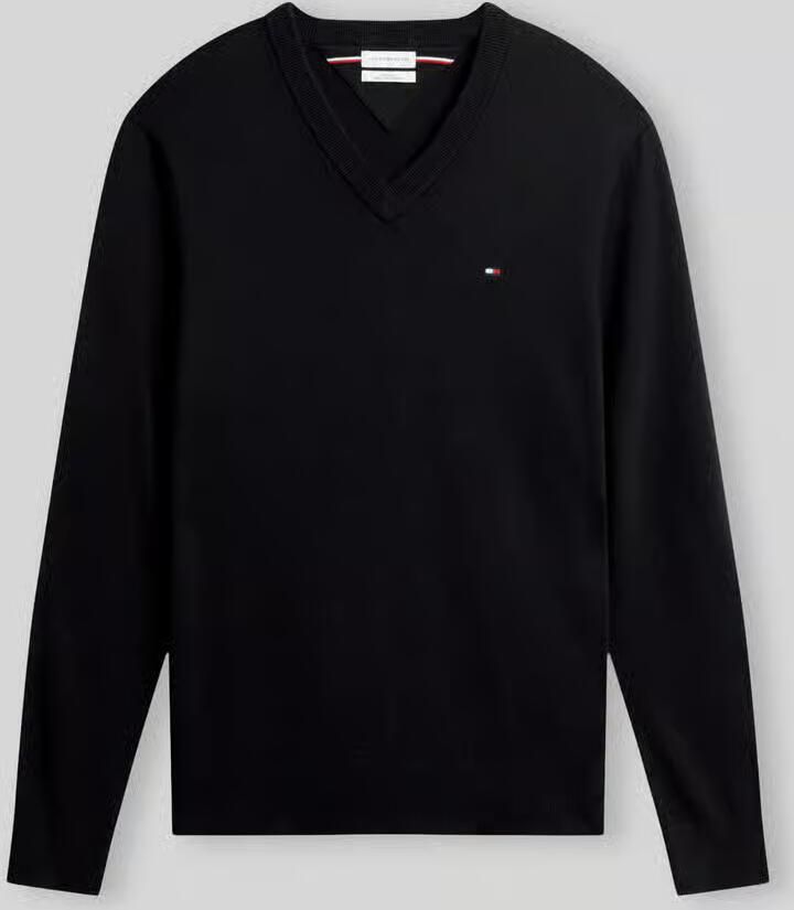 Tommy Hilfiger Regular fit pullover van een mix van katoen en kasjmier - Foto 6
