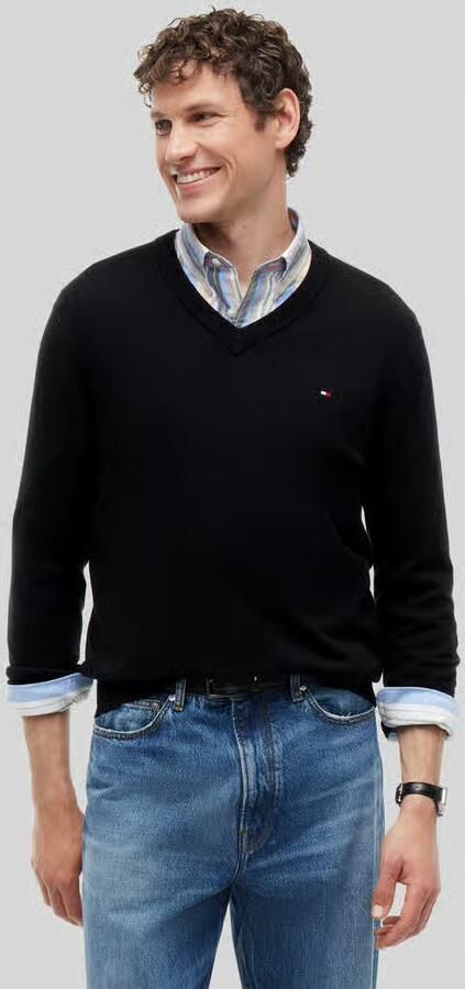 Tommy Hilfiger Regular fit pullover van een mix van katoen en kasjmier - Foto 9