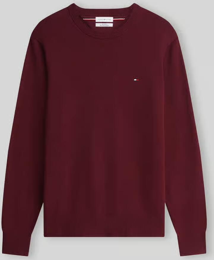 TOMMY HILFIGER Heren Truien & Vesten Pima Org Ctn Cashmere Crew Neck Bordeaux - Foto 6