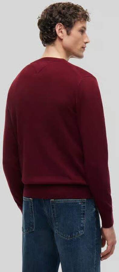 TOMMY HILFIGER Heren Truien & Vesten Pima Org Ctn Cashmere Crew Neck Bordeaux - Foto 11