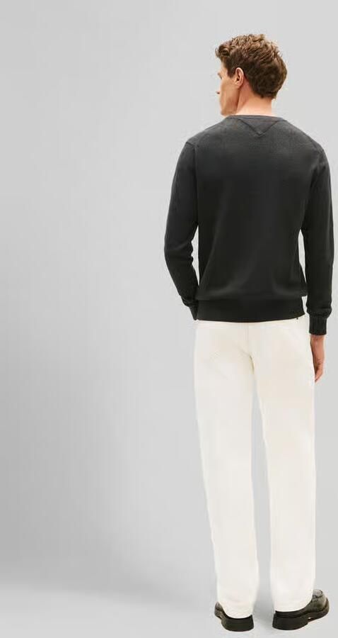 TOMMY HILFIGER Heren Truien & Vesten Pima Org Ctn Cashmere Crew Neck Donkergrijs - Foto 8