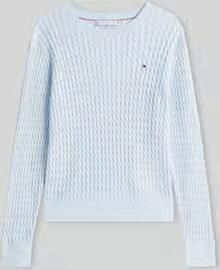 Tommy Hilfiger Trui met ronde hals CO CABLE C-NK LS SWEATER - Foto 7