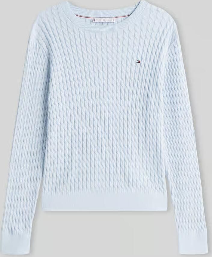 Tommy Hilfiger Trui met ronde hals CO CABLE C-NK LS SWEATER - Foto 2