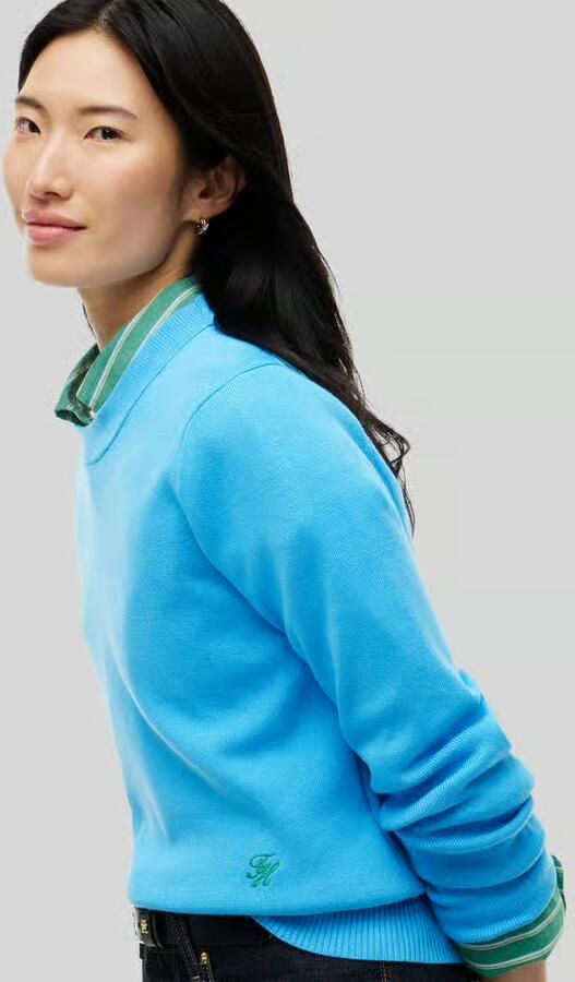Tommy Hilfiger Regular fit pullover van pure katoen '
