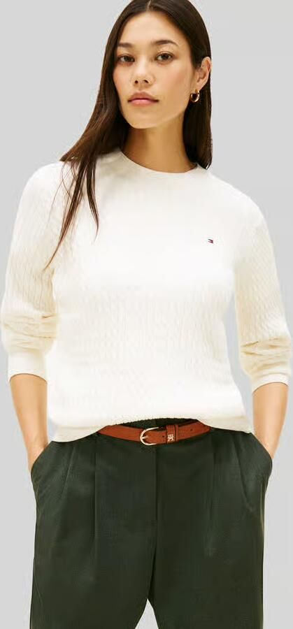 Tommy Hilfiger Regular fit pullover van puur katoen - Foto 3
