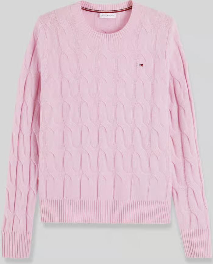 Tommy Hilfiger Regular fit pullover van pure wol
