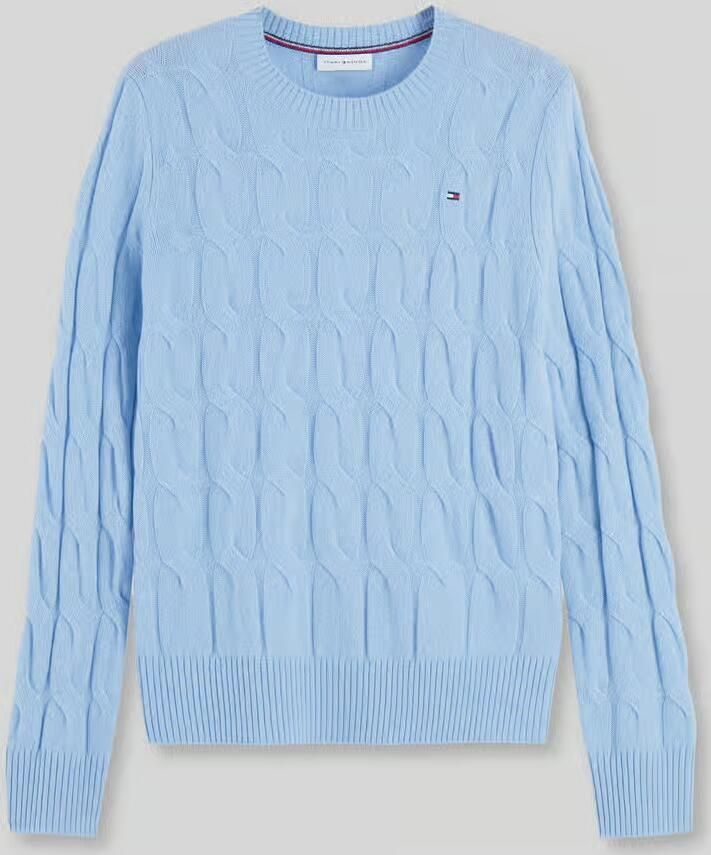 Tommy Hilfiger Regular fit pullover van pure wol