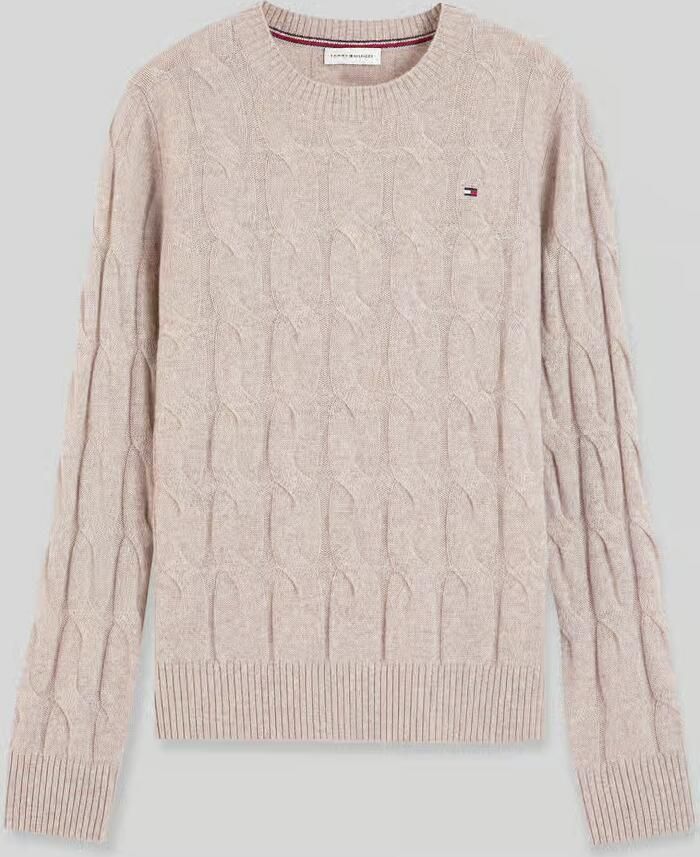 Tommy Hilfiger Regular fit pullover van pure wol
