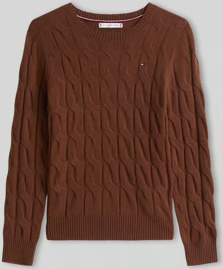 Tommy Hilfiger Regular fit gebreide pullover van pure wol