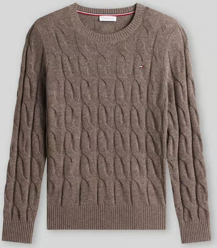 Tommy Hilfiger Regular fit pullover van pure wol