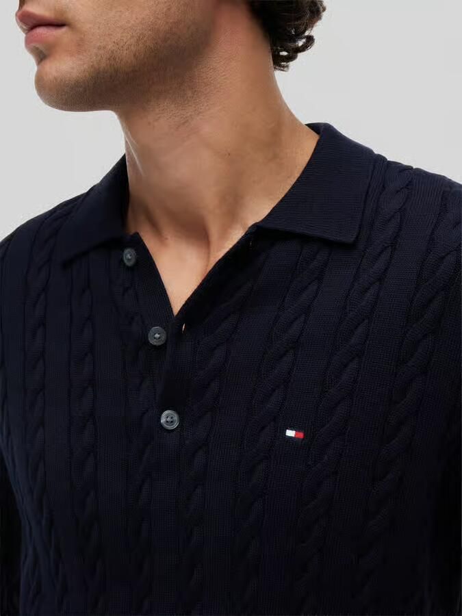 Tommy Hilfiger Regular fit gebreide pullover van zuiver katoen - Foto 3