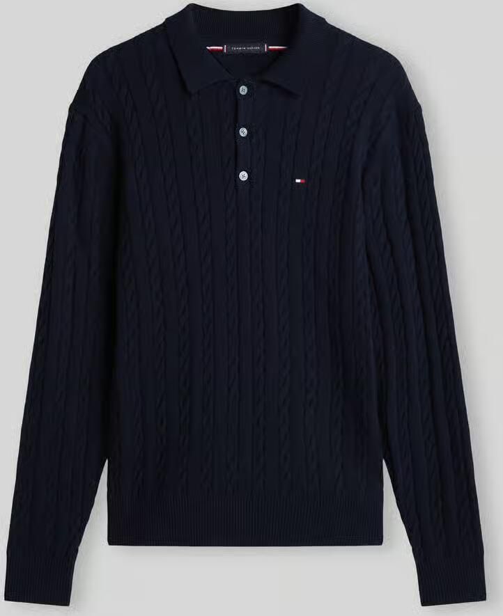 Tommy Hilfiger Regular fit gebreide pullover van zuiver katoen - Foto 2