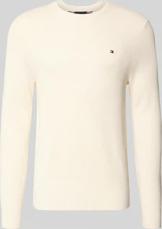 Tommy Hilfiger Trui met ronde hals ESSENTIAL STRUCTURE CREW NECK met structuur en label - Foto 14