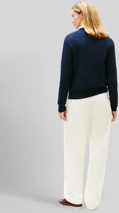Tommy Hilfiger Trui met V-hals CO CABLE V-NK LS SWT met kabelpatroon logo-borduursel - Foto 10