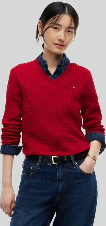Tommy Hilfiger regular fit pullover van puur katoen - Foto 2