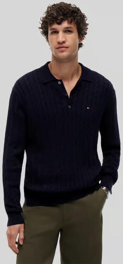 Tommy Hilfiger Regular fit gebreide pullover van zuiver katoen - Foto 6
