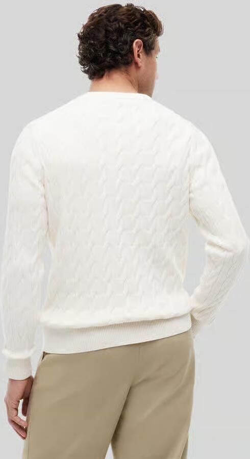 Tommy Hilfiger Gebreide trui CLASSIC CABLE CREW NECK met structuurbreisel en vlaglabel - Foto 18
