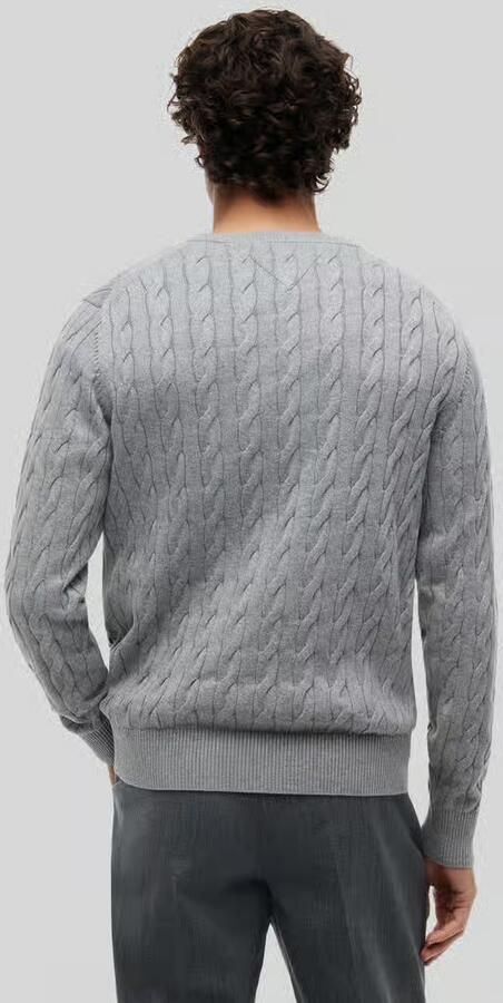 Tommy Hilfiger Gebreide trui CLASSIC CABLE CREW NECK met structuurbreisel en vlaglabel - Foto 12