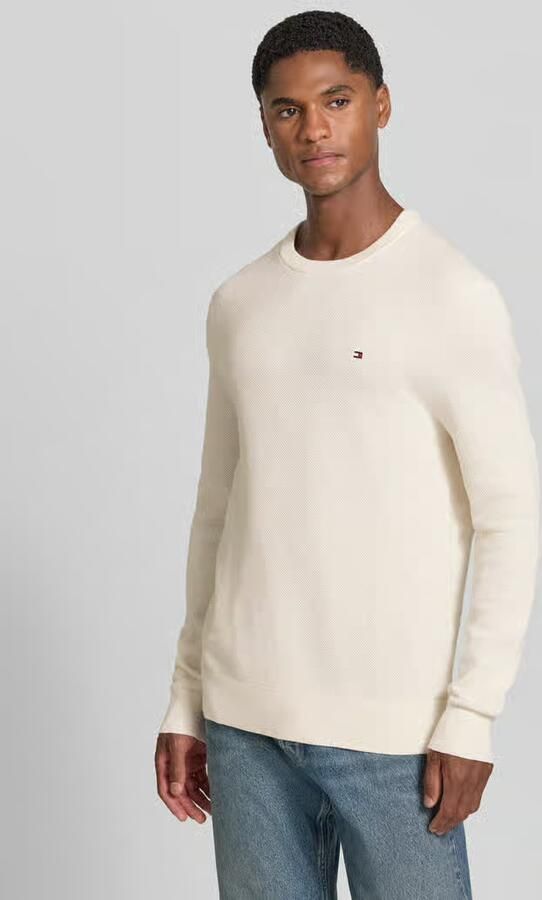 Tommy Hilfiger Trui met ronde hals ESSENTIAL STRUCTURE CREW NECK met structuur en label - Foto 17