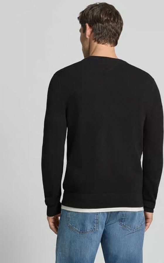 Tommy Hilfiger Trui met ronde hals ESSENTIAL STRUCTURE CREW NECK met structuur en label - Foto 14
