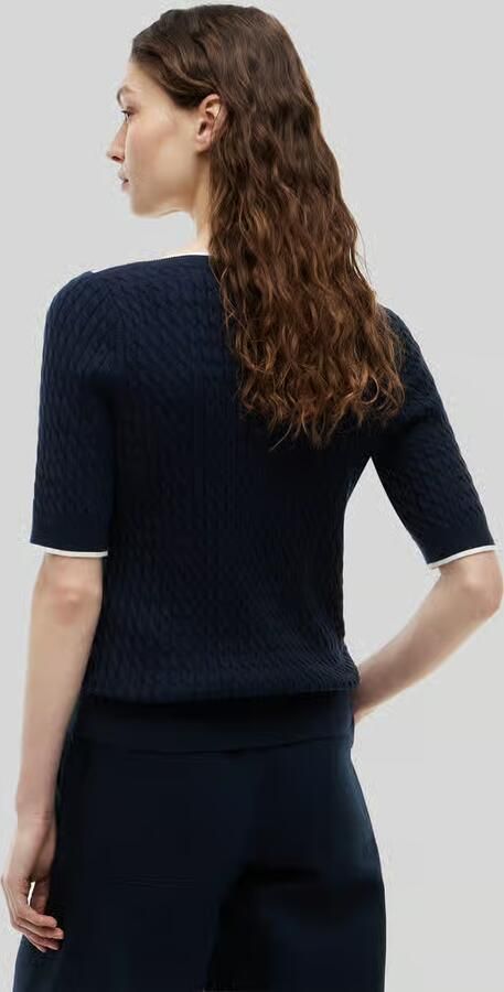 Tommy Hilfiger regular fit pullover van puur katoen met korte mouwen - Foto 4
