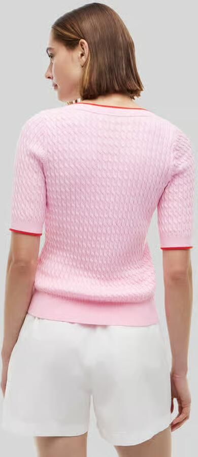 Tommy Hilfiger regular fit pullover van puur katoen met korte mouwen