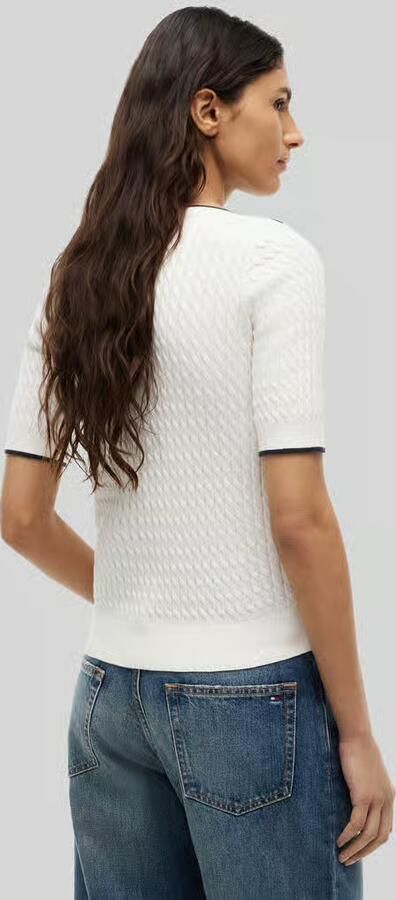 Tommy Hilfiger regular fit pullover van puur katoen met korte mouwen - Foto 4