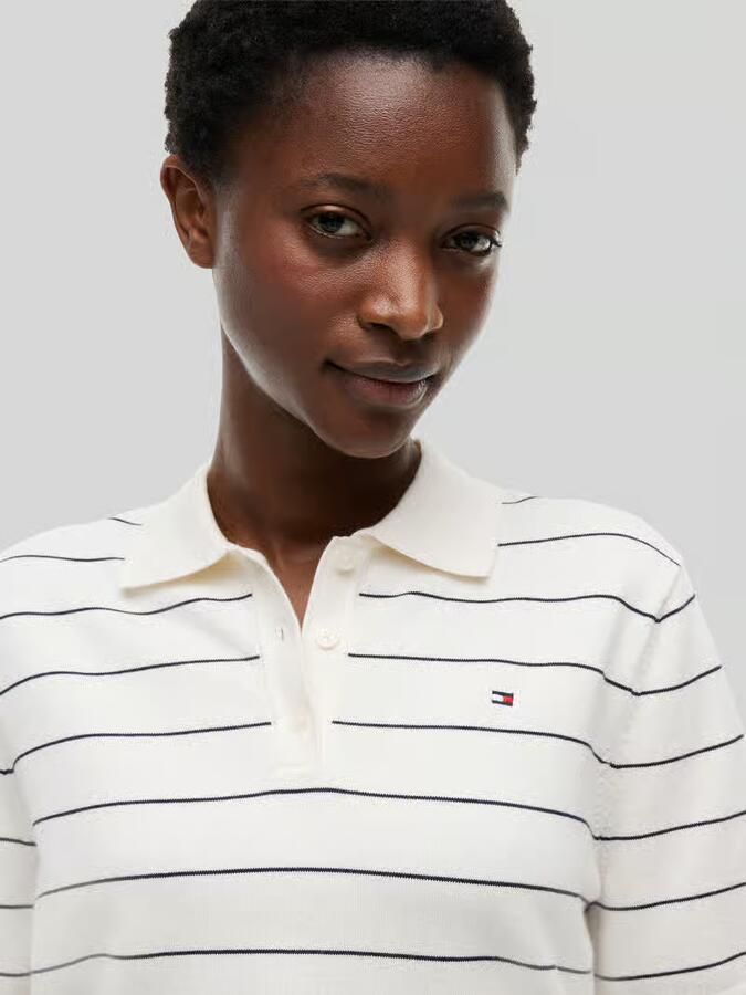 Tommy Hilfiger regular fit pullover van puur katoen met polokraag