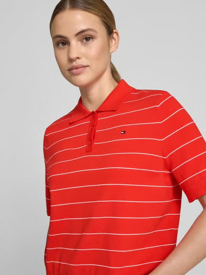 Tommy Hilfiger regular fit pullover van puur katoen met polokraag