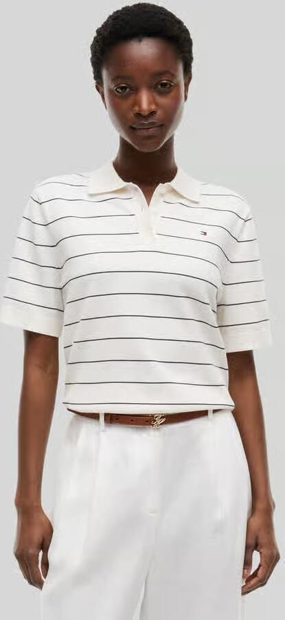 Tommy Hilfiger regular fit pullover van puur katoen met polokraag - Foto 2
