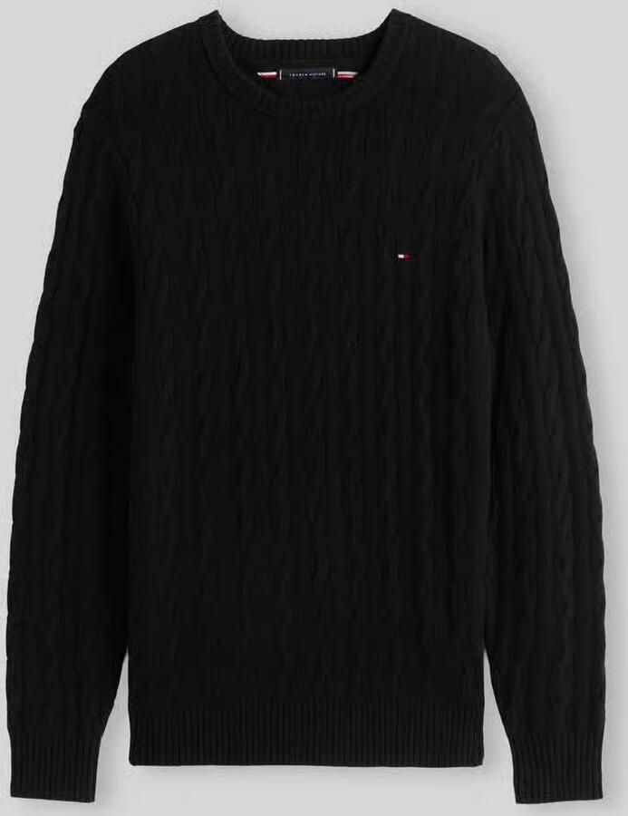 Tommy Hilfiger Regular fit pullover van zuivere schapenwol