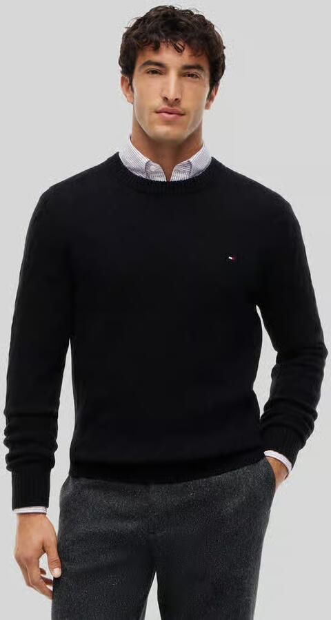 Tommy Hilfiger Regular fit pullover van zuivere schapenwol - Foto 3