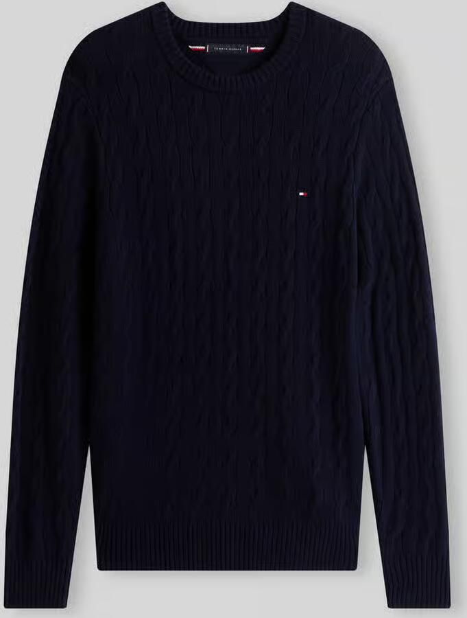 Tommy Hilfiger Regular fit pullover van zuivere schapenwol